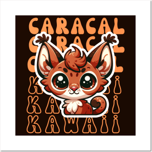 Kawaii caracal Posters and Art